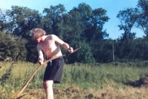 Father doing Time. One day a garden.