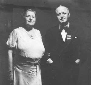 Minnie Humphreys Barrett (van den Bosch) and Harold Jowitt on official duty.